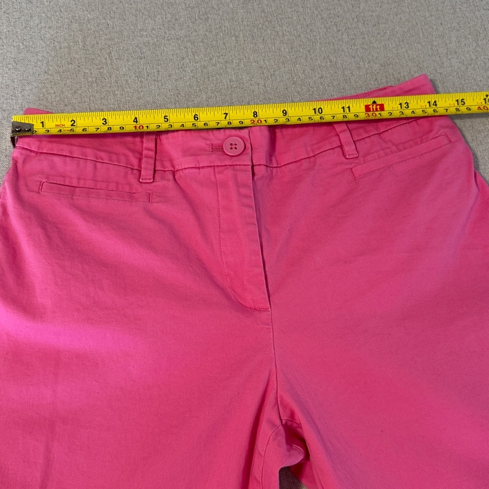 Talbots Bright Pink Ankle Jeans SZ6 - Picture 6 of 13